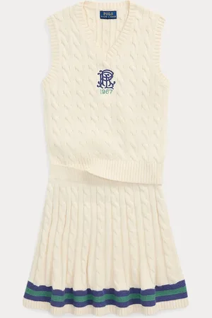 Ralph Lauren Falda y chaleco de punto de algodón