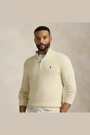 Ralph Lauren Tallas Grandes - Jersey de algodón con cremallera corta