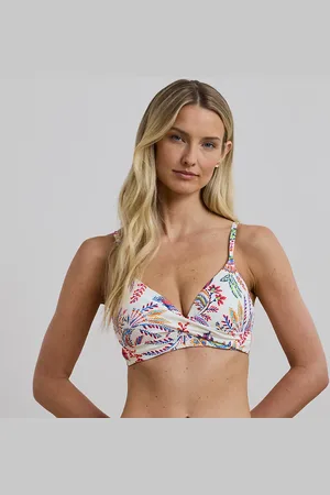Ralph Lauren Top de bikini cruzado con flores