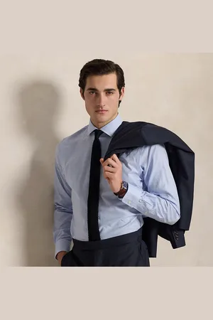 Ralph Lauren Camisa Custom Fit con textura