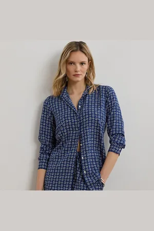 Ralph Lauren Camisa de lino Classic Fit con estampado
