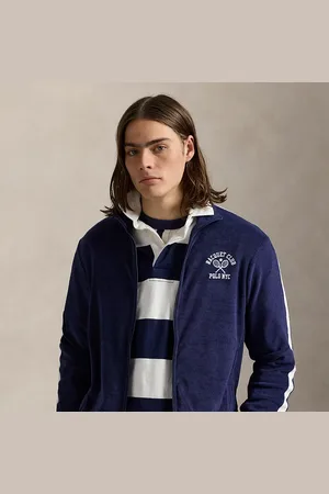 Ralph Lauren Chaqueta de chándal de rizo con bordado