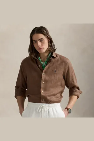 Ralph Lauren Camisa de lino Custom Fit