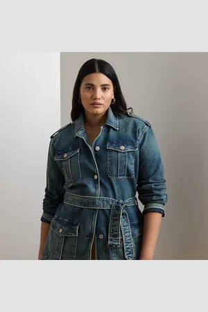 Ralph Lauren Tallas Grandes - Cazadora de denim con cinturón