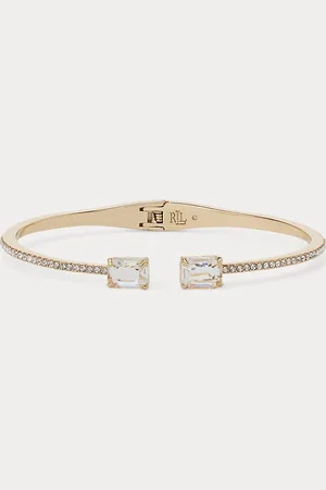 Ralph Lauren Pulsera bañada en oro con gemas