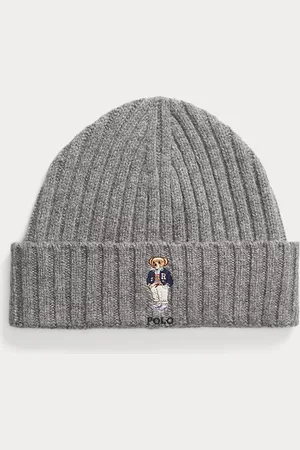 Ralph Lauren Gorro de lana con Polo Bear
