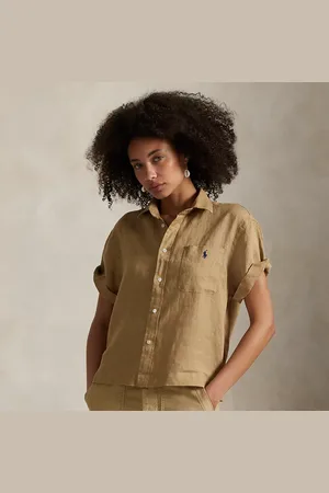 Ralph Lauren Camisa de lino de manga corta