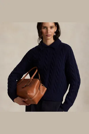 Ralph Lauren Bolso satchel Bellport de piel