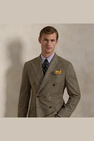 Ralph Lauren Chaqueta de traje Polo con cuadros Glen