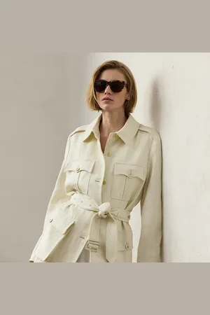 Ralph Lauren Cazadora Sydney de lino en rejilla