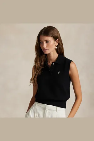 Ralph Lauren Jersey tipo polo de algodón sin mangas