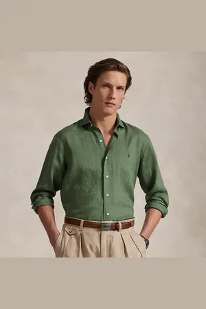 Ralph Lauren Camisa de lino Custom Fit