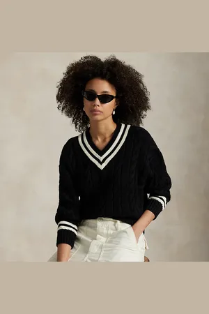 Ralph Lauren Jersey de críquet en punto Aran