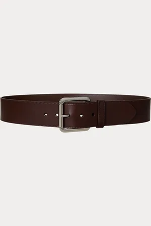 Ralph Lauren Cinturón ancho de piel vachetta