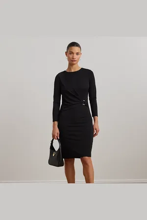 Ralph Lauren Vestido de punto con manga tres cuartos