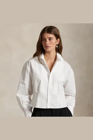 Ralph Lauren Camisa de esmoquin de popelina