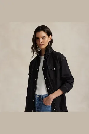 Ralph Lauren Camisa Western de denim Big Fit