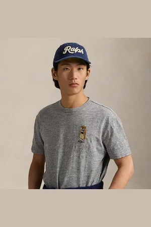 Ralph Lauren Camiseta de punto flameado con Polo Bear