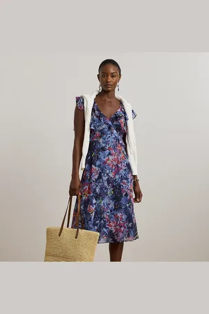 Ralph Lauren Tallas Pequeña - Vestido midi de georgette con volantes