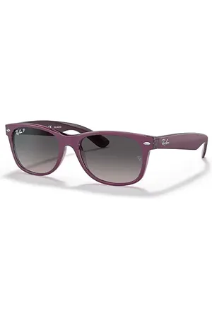 Ray-Ban New Wayfarer Classic Gafas De Sol Montura Gris Lentes Polarizados 52-18