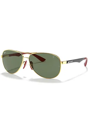 Ray-Ban Rb8313m Scuderia Ferrari Collection Gafas De Sol Montura Verde Lentes 61-13