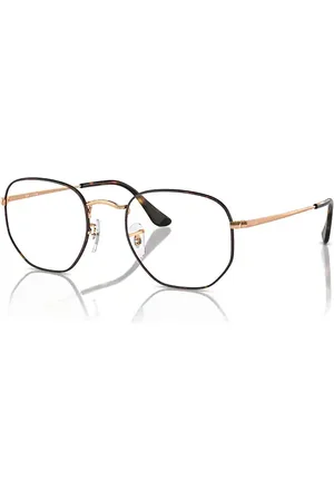 Ray-Ban Hexagonal Optics Montura Transparente Lentes Polarizados 48-21
