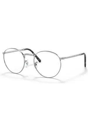 Ray-Ban New Round Optics Montura Transparente Lentes Polarizados 50-21