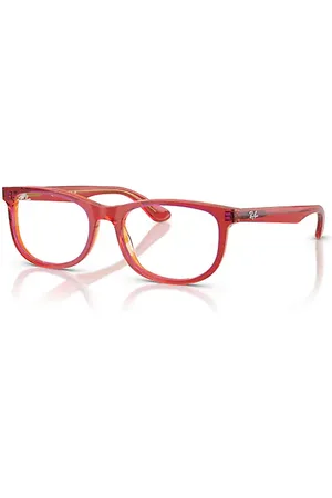Ray-Ban Rb1642 Optics Kids Rojo Transparente/amarillo Montura Transparente Lentes Polarizados 46-16