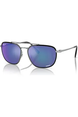 Ray-Ban Rb3708 Chromance Gafas De Sol Montura Gris Lentes Polarizados 59-18