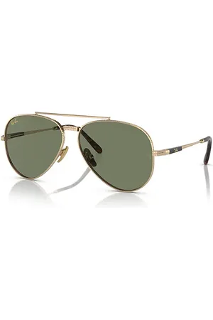 Ray-Ban Aviator II Titanium Gafas De Sol Montura Verde Lentes 62-14