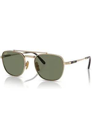 Ray-Ban Frank II Titanium Gafas De Sol Montura Verde Lentes 54-20