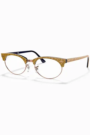 Ray-Ban Clubmaster Oval Optics Montura Transparente Lentes 52-19