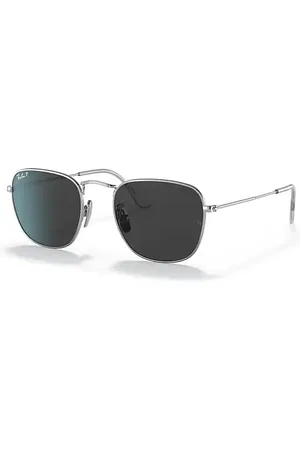 Ray-Ban Frank Titanium Gafas De Sol Montura Negro Lentes Polarizados 48-20