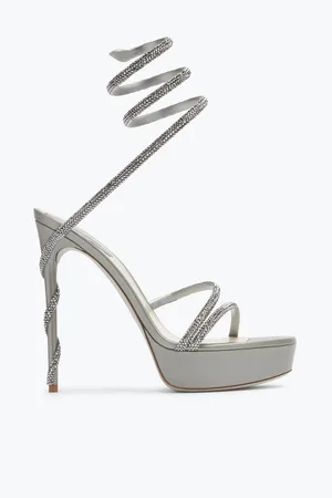RENE CAOVILLA Sandalia Con Plataforma Margot Color Con Cristales 130