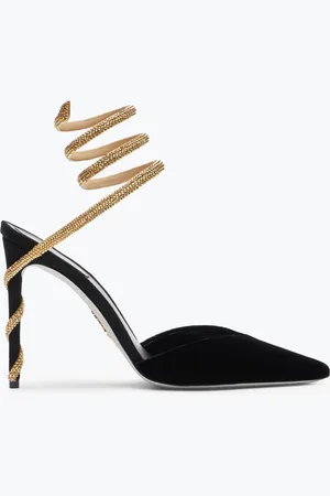 RENE CAOVILLA Zapato De Salón Margot Y Dorado 105