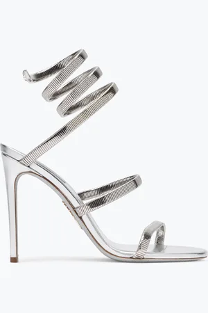 RENE CAOVILLA Sandalia Juniper Plata Metalizada 105