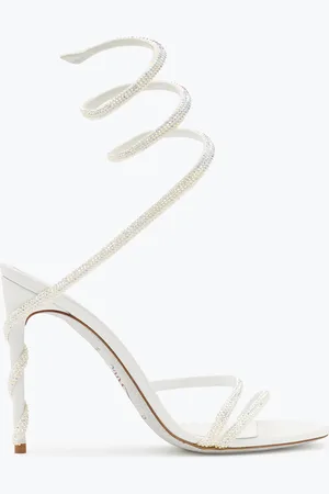 RENE CAOVILLA Margot Sandalia Joya Blanca De Swarovski