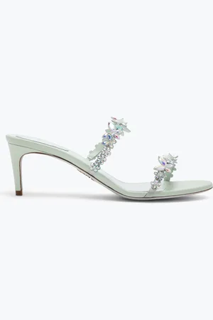 RENE CAOVILLA Sandalia Slider Eden Verde 60