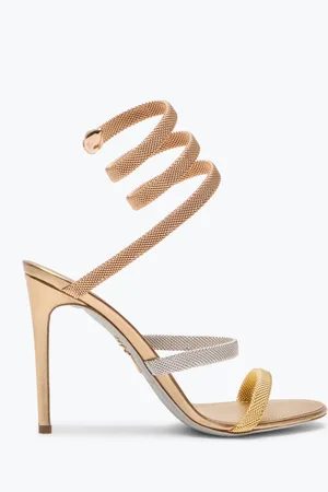 RENE CAOVILLA Sandalia Trigold Cleo De Tres Tonos 105