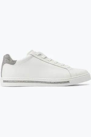 RENE CAOVILLA Zapatillas De Cuero Con Strass Xtra