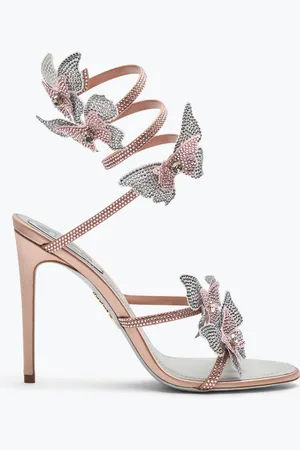 RENE CAOVILLA Sandalia Fairy Y Plateada 105
