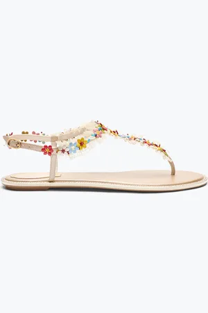 RENE CAOVILLA Sandalia Plana Bloom 10