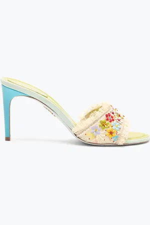 RENE CAOVILLA Sandalia Slider Bloom 80