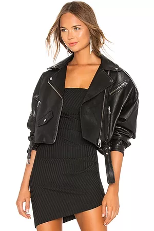 REVOLVE LAMARQUE Lamarque chaqueta cuero dylan en color talla M en - Black. Talla M (también en S, XS).