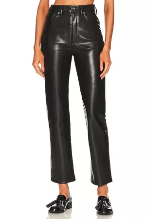 REVOLVE AGOLDE Agolde pantalones cuero en color negro talla 23 en - Black. Talla 23 (también en 27, 28, 29, 31, 32, 33, 34).
