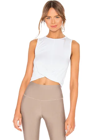 REVOLVE Alo Alo camiseta tirantes cover en color talla M en - White. Talla M (también en L, S, XS).