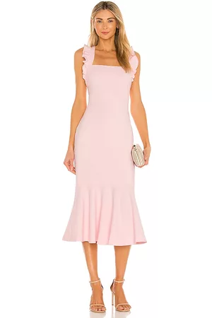 REVOLVE LIKELY Likely vestido midi hara en color rubor talla 4 en - Blush. Talla 4 (también en 8).