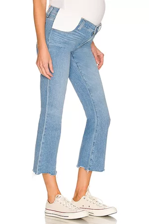 REVOLVE PAIGE Paige colette maternity crop flare en color denim claro talla 23 en - Denim-Light. Talla 23 (también en 24, 26, 27, 28, 30, 32