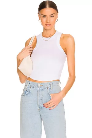 REVOLVE LNA Lna camiseta tirantes detra en color talla L en - White. Talla L (también en M, XS).