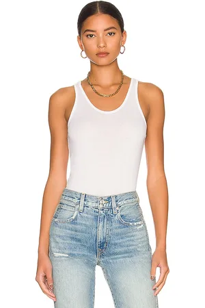 REVOLVE AGOLDE Agolde camiseta tirantes karla en color talla L en - White. Talla L (también en XL).